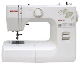 Швейная машина Janome Juno 507 белый/цветы от магазина РЭССИ