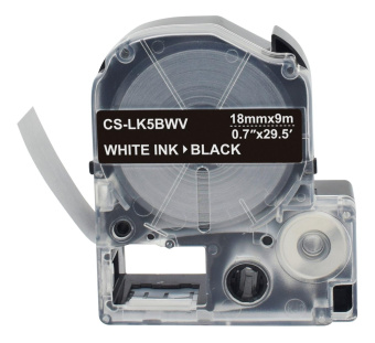 Картридж ленточный Cactus CS-LK5BWV черный для Epson LW400/LW700/LW600P/LW1000P/K400/Z700/Z900 от магазина РЭССИ