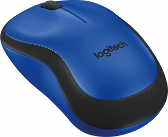 Мышь Logitech M220 синий/черный оптическая (1000dpi) silent беспроводная USB для ноутбука (2but) от магазина РЭССИ