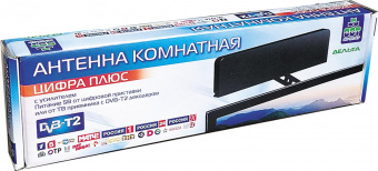 Антенна телевизионная Дельта ЦИФРА ПЛЮС 20дБ активная черный каб.:3м от магазина РЭССИ