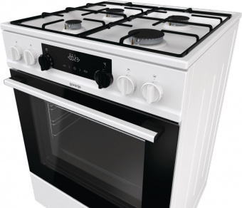 Плита Комбинированная Gorenje KS635W белый/черный (без крышки) реш.сталь от магазина РЭССИ