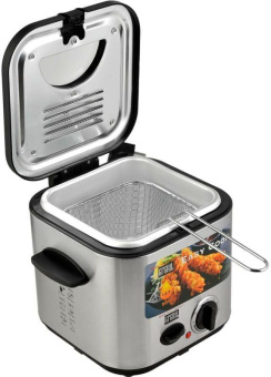Фритюрница GFGril GFF-025 840Вт серебристый/черный от магазина РЭССИ