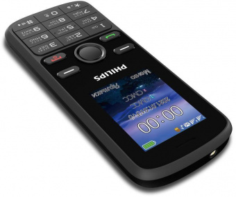 Мобильный телефон Philips E111 Xenium черный моноблок 2Sim 1.77" 128x160 GSM900/1800 MP3 FM microSD max16Gb от магазина РЭССИ