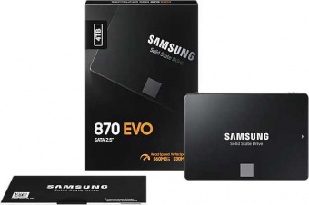 Накопитель SSD Samsung SATA III 4Tb MZ-77E4T0BW 870 EVO 2.5" от магазина РЭССИ