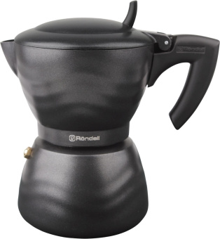 Кофеварка гейзерн. Rondell Walzer RDA-432 0.3л алюминий черный от магазина РЭССИ