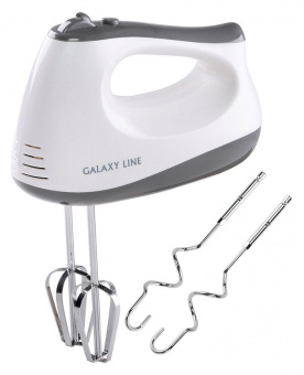 Миксер ручной Galaxy Line GL 2225 400Вт белый/серый от магазина РЭССИ