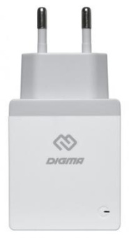 Сетевое зар./устр. Digma DGWC-2U-3A-WG 15W 2.1A+1A 2xUSB универсальное белый от магазина РЭССИ