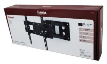 Кронштейн для телевизора Hama FULLMOTION TV черный 32"-65" макс.50кг настенный от магазина РЭССИ