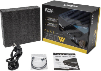 Блок питания Azza ATX 750W PSAZ-750W 80+ bronze (20+4pin) APFC 120mm fan 5xSATA RTL от магазина РЭССИ