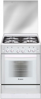 Плита Газовая Gefest ПГ 6300-02 0040 белый (стеклянная крышка) реш.чугун от магазина РЭССИ