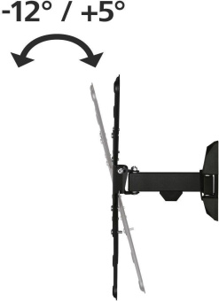 Кронштейн для телевизора Hama 00220823 черный 32"-65" макс.20кг настенный поворот и наклон от магазина РЭССИ