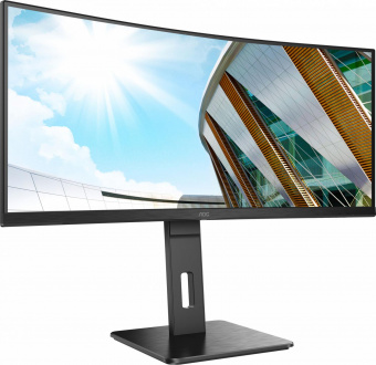 Монитор AOC 34" Pro CU34P2A черный VA LED 1ms 21:9 HDMI M/M матовая HAS Pivot 300cd 178гр/178гр 3440x1440 DisplayPort Ultra HD 2K (1440p) USB 9.8кг от магазина РЭССИ