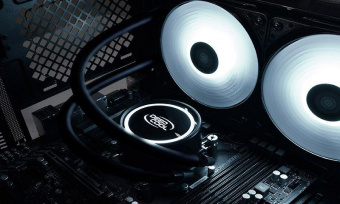 Система водяного охлаждения Deepcool GAMMAXX L240T Soc-AM4/1151/1200/1700 4-pin 18-30dB Al+Cu 200W 1238gr LED Ret от магазина РЭССИ