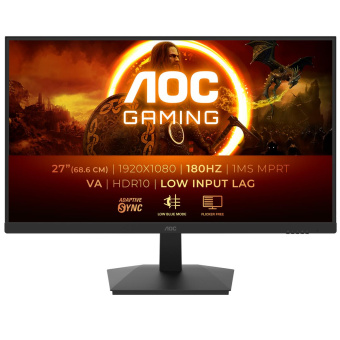 Монитор AOC 27" 27G15N2 черный VA LED 1ms 16:9 HDMI матовая 3000:1 300cd 178гр/178гр 1920x1080 180Hz DP FHD 3.71кг от магазина РЭССИ