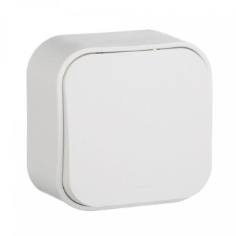 Выключатель Legrand Quteo откр. 1кл. IP20 белый (782200) от магазина РЭССИ