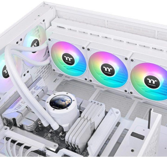 Система водяного охлаждения Thermaltake TH360 V2 Ultra EX Snow ARGB Soc-AM5/AM4/1151/1200/1700 белый 4-pin 28.5dB Al+Cu LCD Ret (CL-W426-PL12SW-A) от магазина РЭССИ