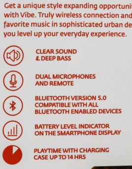 Гарнитура вкладыши uBear Vibe белый беспроводные bluetooth в ушной раковине (TW03WH01-BD) от магазина РЭССИ