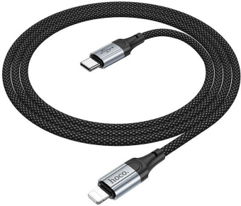 Кабель Hoco X102 Fresh iP USB Type-C (m)-Lightning (m) 1м черный коробка от магазина РЭССИ