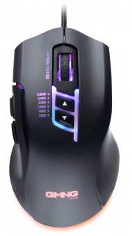 Мышь GMNG XM004 черный/красный оптическая (12800dpi) USB для ноутбука (8but) от магазина РЭССИ
