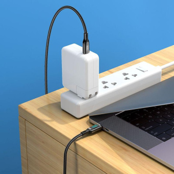 Кабель Hoco S51 100W Extreme USB Type-C (m)-USB Type-C (m) 1.2м черный от магазина РЭССИ