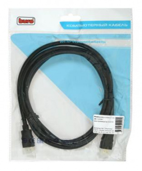 Кабель аудио-видео Buro HDMI 2.0 HDMI (m)/HDMI (m) 1.8м. Позолоченные контакты черный (BHP HDMI 2.0-1.8) от магазина РЭССИ