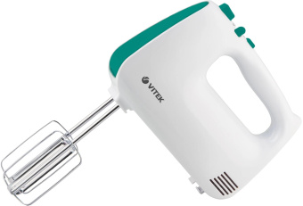 Миксер ручной Vitek VT-1490 600Вт белый/зеленый от магазина РЭССИ