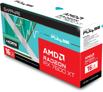 Видеокарта Sapphire PCI-E 4.0 11339-04-20G RX 7600 XT GAMING OC AMD Radeon RX 7600XT 16Gb 128bit GDDR6 2539/18000 HDMIx2 DPx2 HDCP Ret от магазина РЭССИ