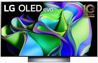 Телевизор OLED LG 48" OLED48C3RLA.ARUB темно-серый/серебристый 4K Ultra HD 120Hz DVB-T DVB-T2 DVB-C DVB-S2 USB WiFi Smart TV от магазина РЭССИ