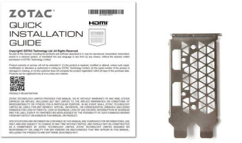 Видеокарта Zotac PCI-E 4.0 RTX 3050 LP NVIDIA GeForce RTX 3050 6Gb 96bit GDDR6 1470/14000 HDMIx1 DPx1 HDCP Ret low profile от магазина РЭССИ