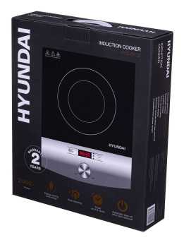 Плита Индукционная Hyundai HYC-0102 серебристый/черный стеклокерамика (настольная) от магазина РЭССИ