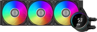 Система водяного охлаждения PcCooler DA360 Pro Digital BK ARGB Soc-AM5/AM4/1200/1700/1851 черный 4-pin Al LCD 300W Ret (DA360PRO-BKAWXL-GL) от магазина РЭССИ