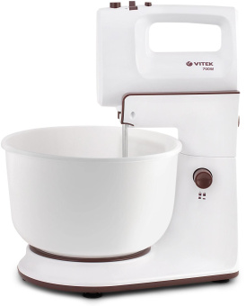 Миксер стационарный Vitek VT-1416 W 700Вт белый/коричневый от магазина РЭССИ