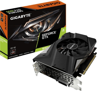 Видеокарта Gigabyte PCI-E GV-N1656OC-4GD NVIDIA GeForce GTX 1650 4Gb 128bit GDDR6 1590/12000 DVIx1 HDMIx1 DPx1 HDCP Ret от магазина РЭССИ