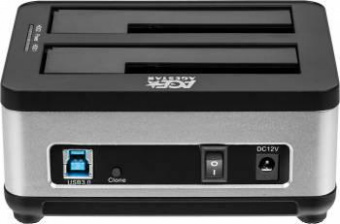 Док-станция для HDD AgeStar 3UBT8 SATA III USB3.0 пластик/алюминий серебристый 2 от магазина РЭССИ