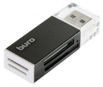 Устройство чтения карт памяти USB2.0 Buro BU-CR-3104 черный от магазина РЭССИ