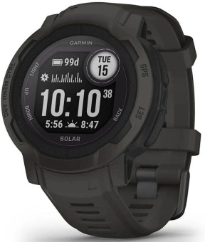 Смарт-часы Garmin Instinct 2 Solar 45мм 0.9" AMOLED корп.черный силикон рем.черный (010-02627-00) от магазина РЭССИ