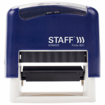 Самонаборный штамп STAFF 3-строчный оттиск 38х14 мм Printer 8051 касса в комплекте 237423 от магазина РЭССИ