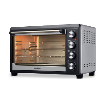 Мини-печь Hyundai MIO-HY076 45л. 2000Вт серебристый/черный от магазина РЭССИ