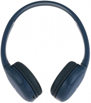 Гарнитура накладные Sony WH-CH510 синий беспроводные bluetooth оголовье (WH-CH510L) от магазина РЭССИ