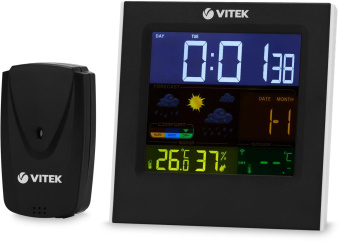 Погодная станция Vitek VT-6411 черный от магазина РЭССИ