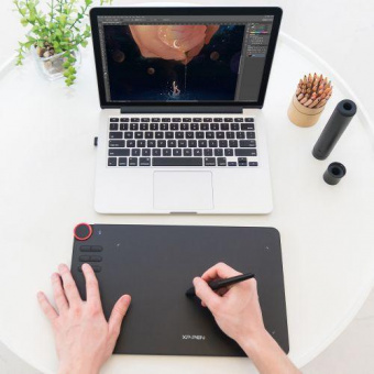 Графический планшет XPPen Deco 03 USB черный от магазина РЭССИ