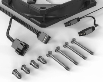 Вентилятор для корпуса ID-Cooling TF-12025 Pro ARGB 120х120x25 черный 4-pin + 3-pin 35.2дБ (TF-12025-PRO ARGB) Ret от магазина РЭССИ