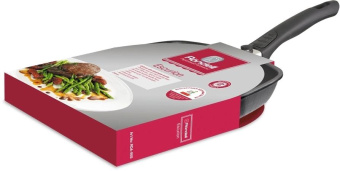 Сковорода-гриль Rondell Escurion RDA-869 квадратная 28см покрытие: Xylan Plus ручка съемная (без крышки) черный от магазина РЭССИ