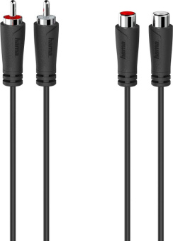 Кабель-удлинитель аудио Hama H-205259 2хRCA (f)/2хRCA (m) 1.5м. черный (00205259) от магазина РЭССИ