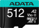 Флеш карта microSDHC 512Gb Class10 A-Data AUSDX512GUI3V30SA2-RA1 Premier Pro + adapter от магазина РЭССИ