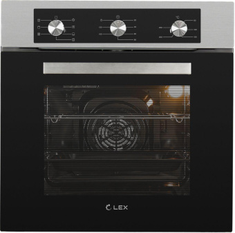 Духовой шкаф Электрический Lex EDM 072 IX нержавеющая сталь/черный от магазина РЭССИ