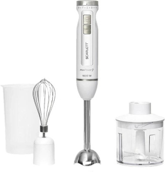 Блендер погружной Scarlett SC-HB42F29 1600Вт белый/серебристый от магазина РЭССИ