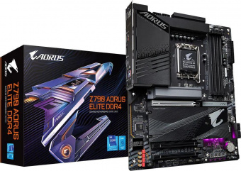 Материнская плата Gigabyte Z790 AORUS ELITE DDR4 Soc-1700 Intel Z790 4xDDR4 ATX AC`97 8ch(7.1) 2.5Gg RAID+HDMI от магазина РЭССИ