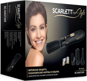Фен-щетка Scarlett Top Style SC-HAS73I09 800Вт черный от магазина РЭССИ