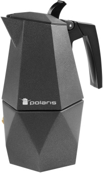 Кофеварка Polaris Kontur-4C алюминий серый (015182) от магазина РЭССИ